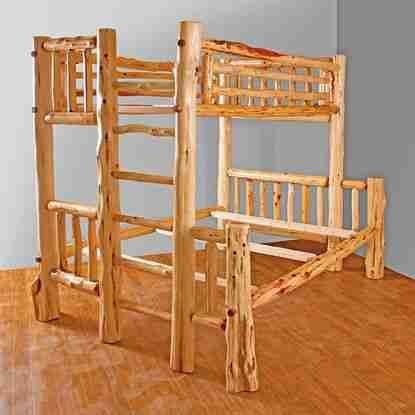 Rustic Charm: Transforming Your Bedroom with a Log Bunk Bed