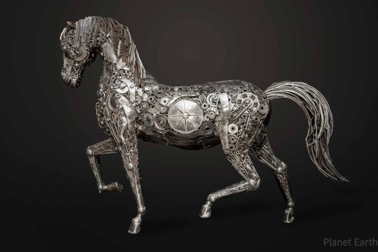 hand crafted metal art