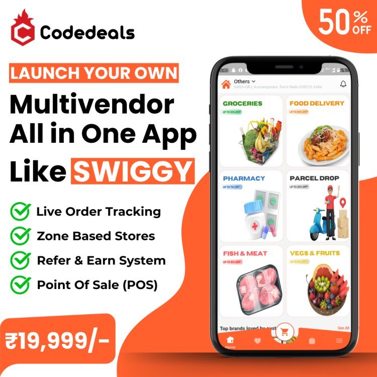 Launch Your Own Multivendor All-in-One App Like Swiggy with CodeDeals