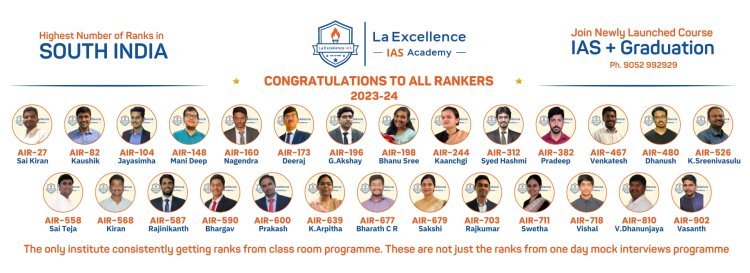 Best Coaching for IAS in Hyderabad | Best Civils Coaching in Hyderabad - LaExcellence ias