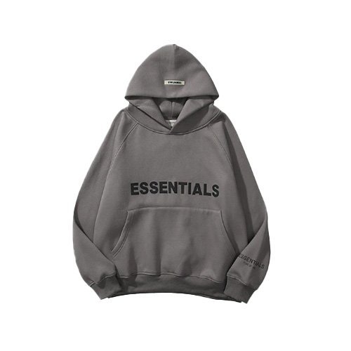 Minimalist Dark Grey Essentials Hoodie for a Sleek Look