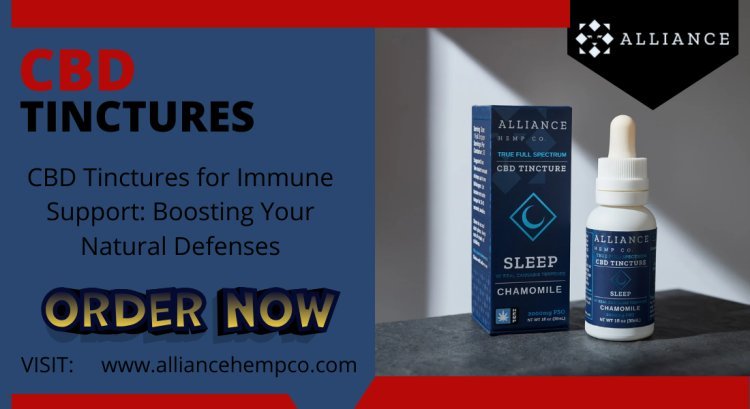 CBD Tinctures for Immune Support | Natural Immune Boost | Alliance Hemp Co.