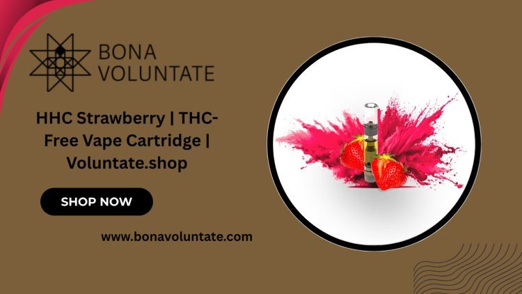 HHC Strawberry | THC-Free Vape Cartridge | Voluntate.shop